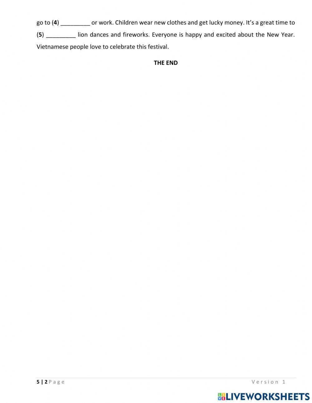 MOET ENGLISH - SEMESTER 1 REVIEW