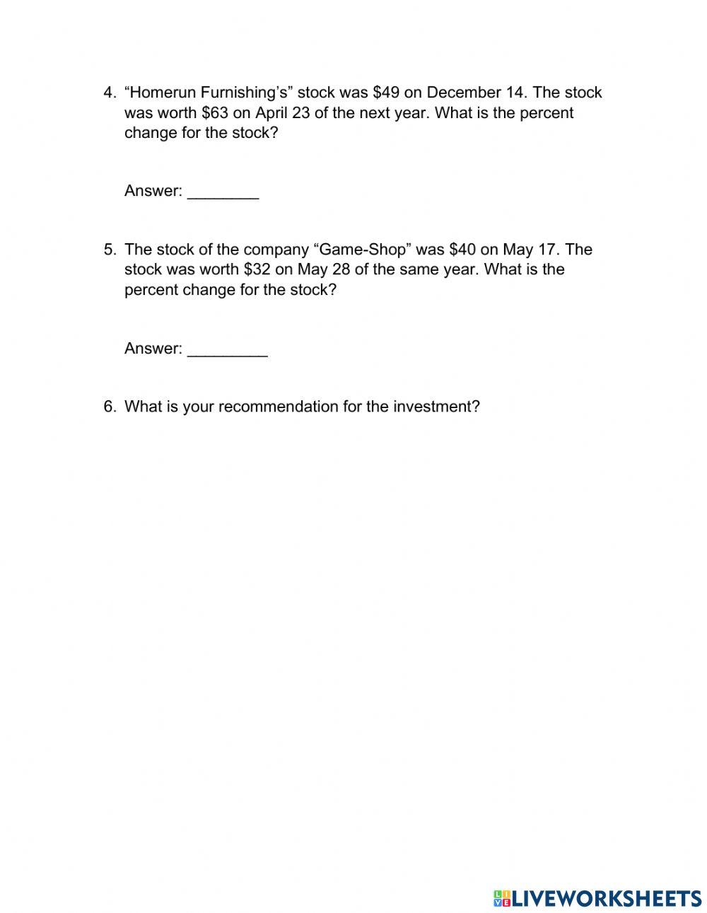 Stock Market Analyst