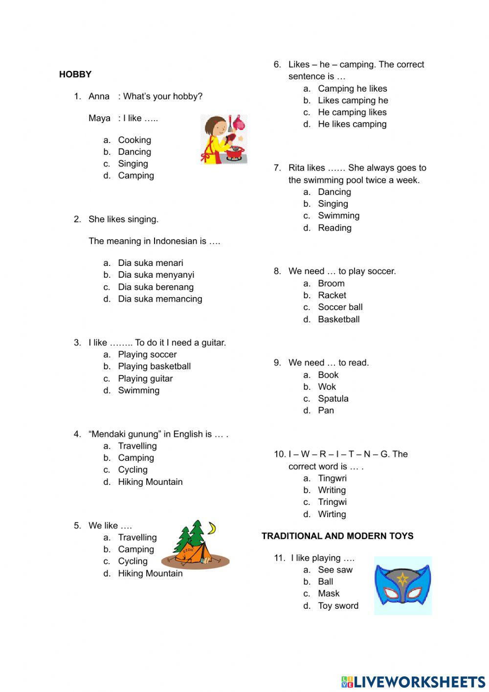 Latihan PAS Grade 3 Semester 1 Latihan PAS Grade 3 Semester 1