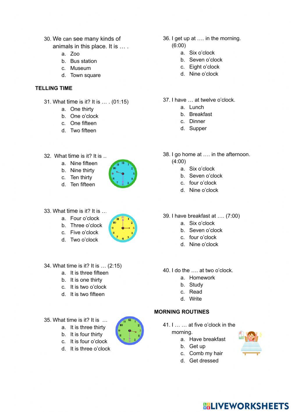 Latihan PAS Grade 3 Semester 1 Latihan PAS Grade 3 Semester 1