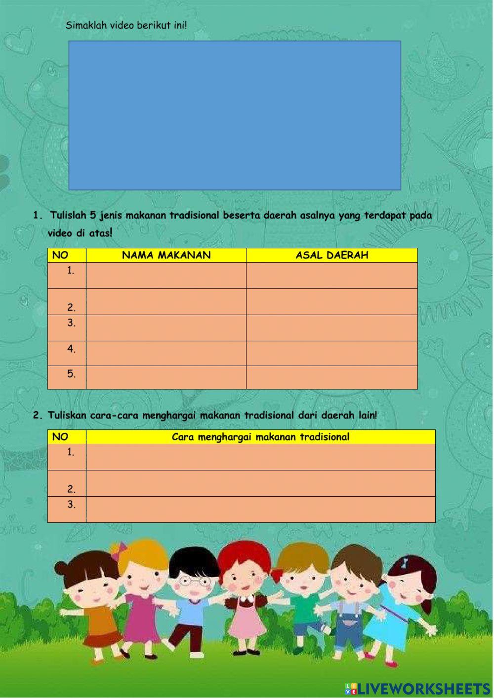 LKPD Makanan Khas Daerah