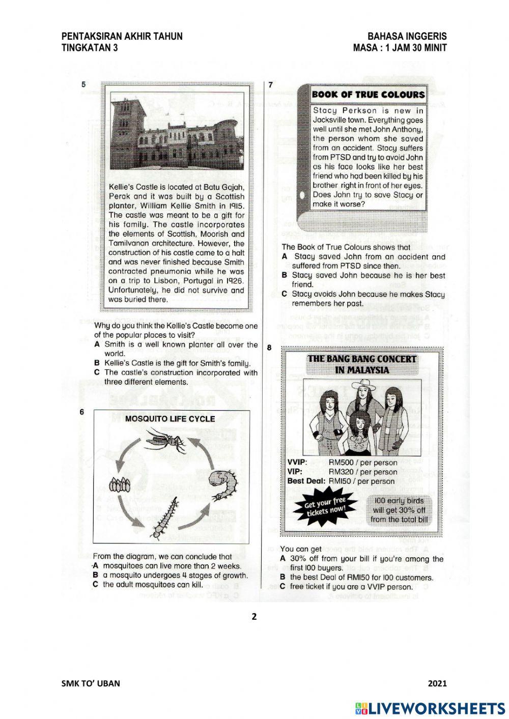 BI F3 EXERCISE PAPER 1