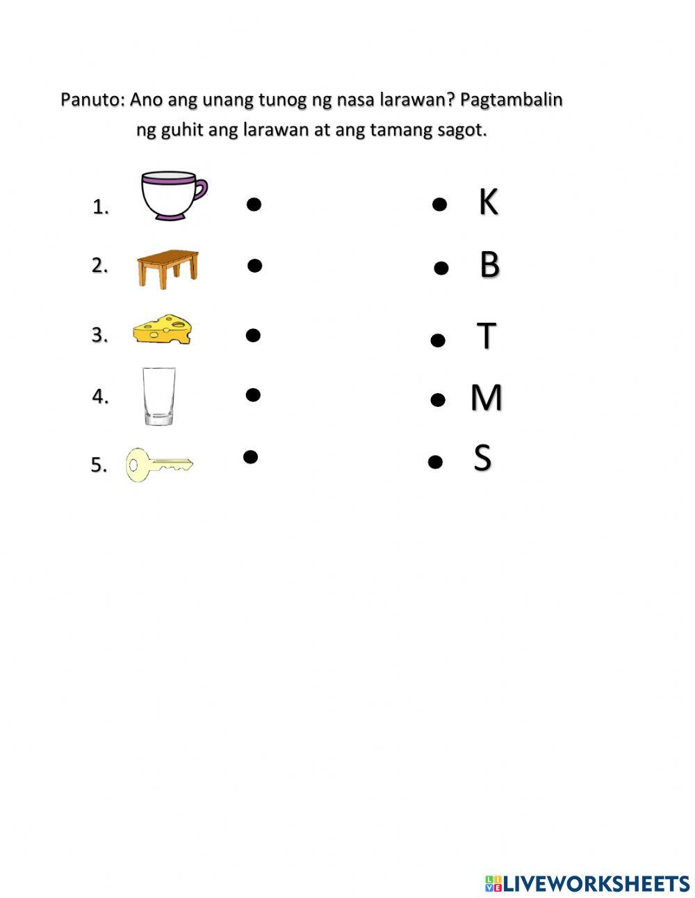 Matching Type online exercise for | Live Worksheets