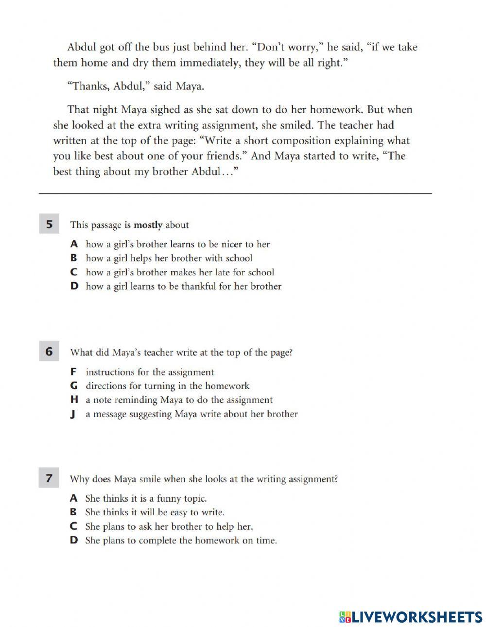 The best thing about Maya's brother