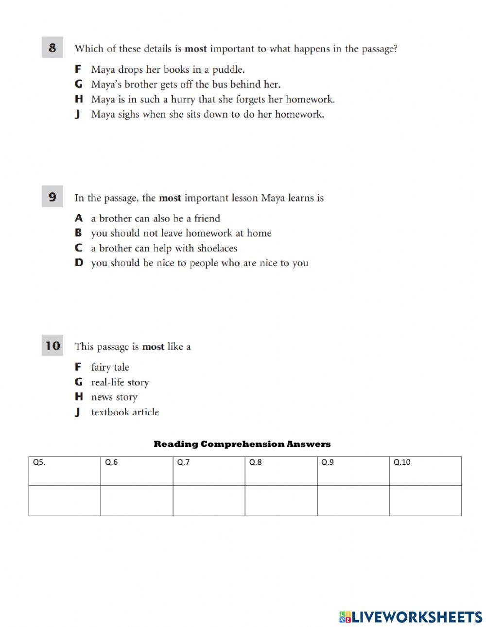 The best thing about Maya's brother