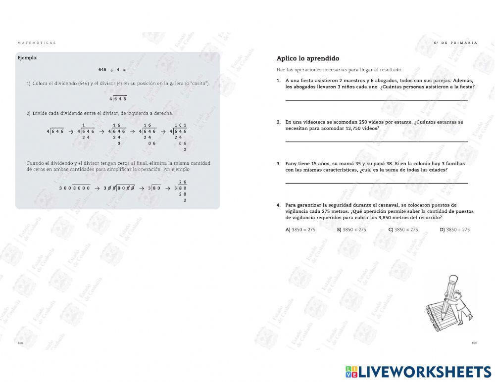 Multiplicacion y division