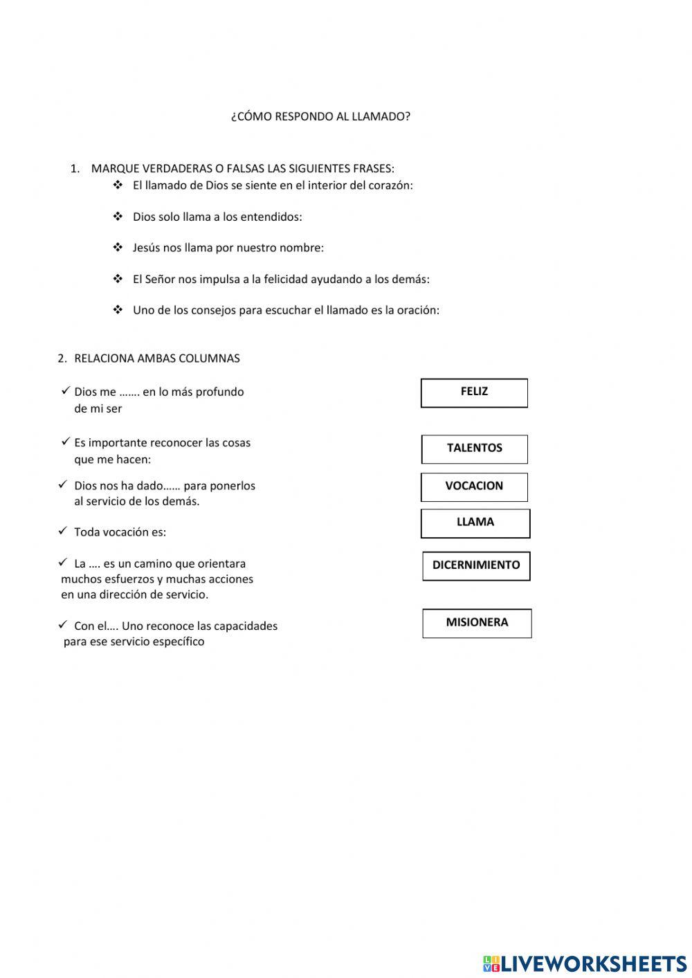 ¿Cómo respondo al llamado?