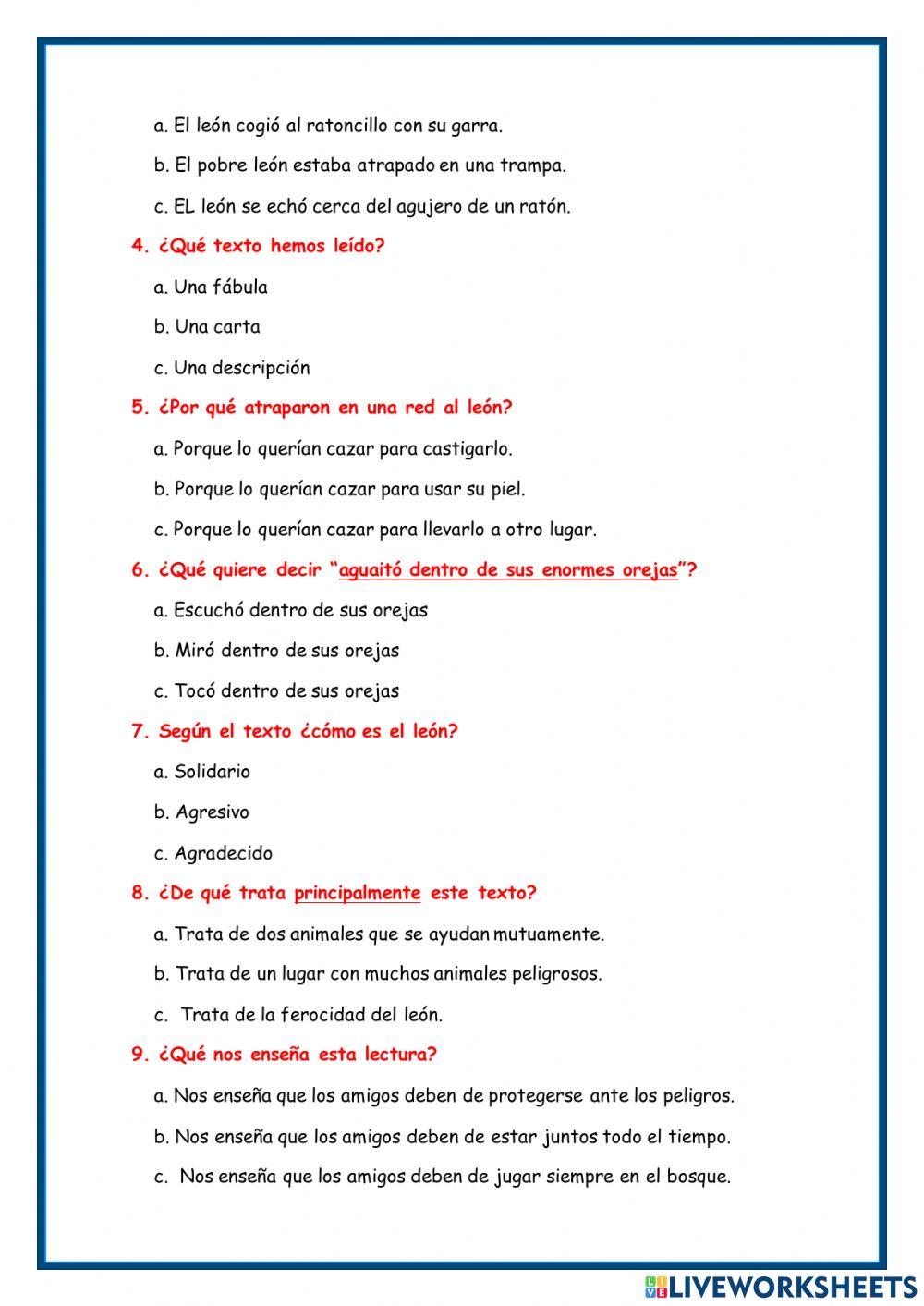 El león y el ratón