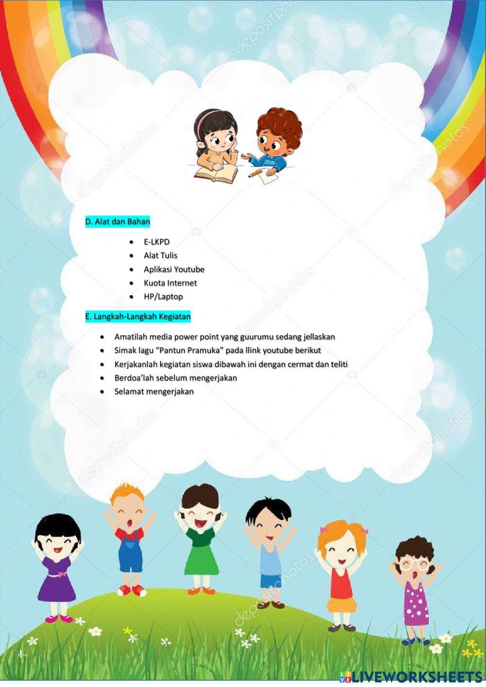 E-lkpd tema 8 subtema 1 pembelajaran 1 kelas3