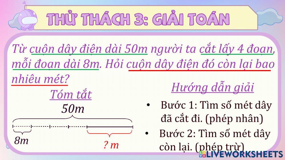 Luyện tập toán 3 - trang 54 Luyện tập toán 3 - trang 54