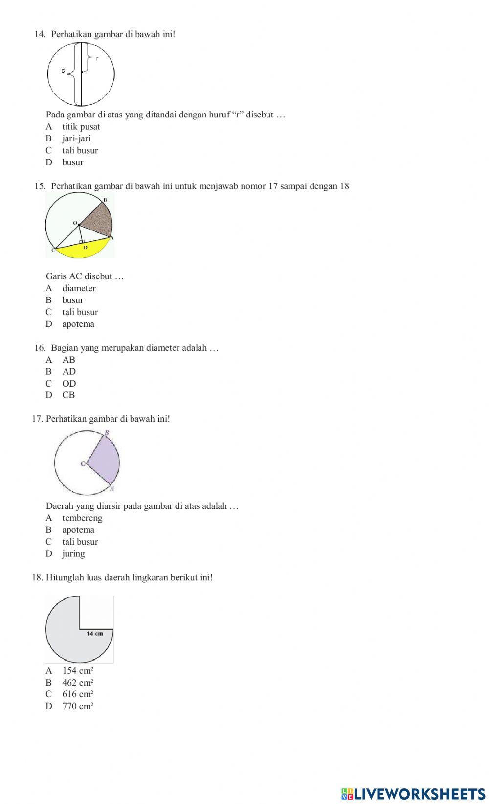 Pas matematika kelas 6