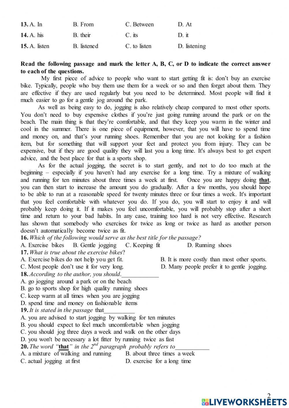 MIDTERM TEST- 1ST SEMESTER