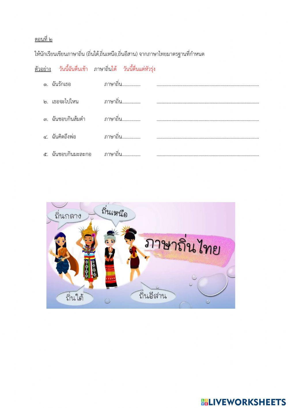 ภาษาไทยถิ่น