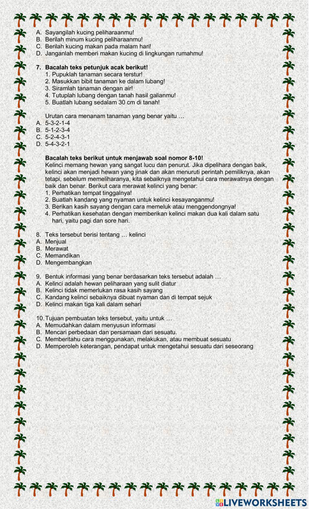 PAS Tema 3 Bahasa Indonesia