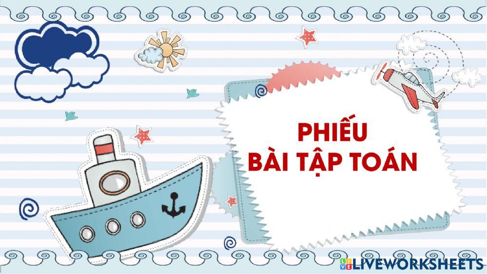 Phiếu bài tập Toán