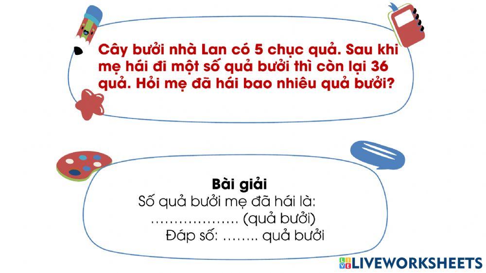 Phiếu bài tập Toán