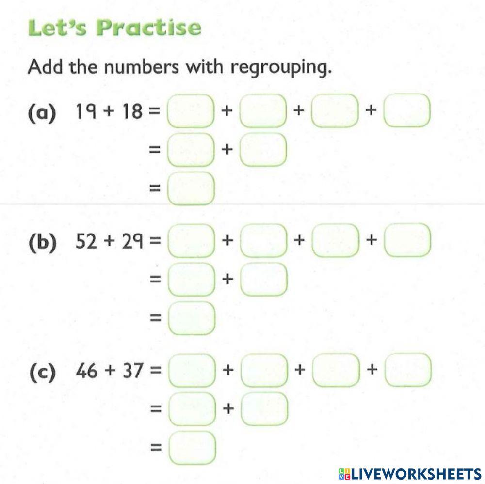 ADDITION WITH REGROUPING (GRADE 3)