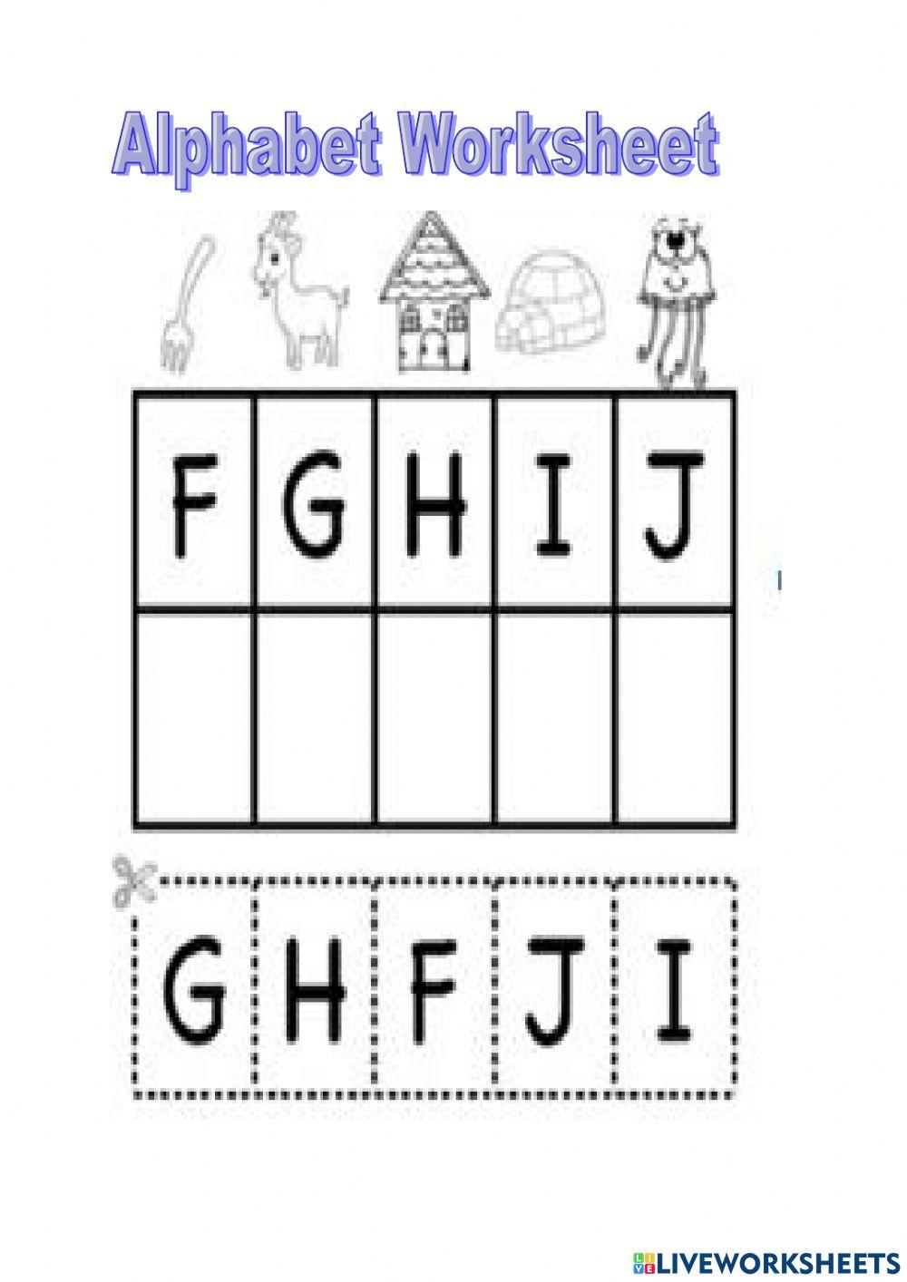 Letter worksheet