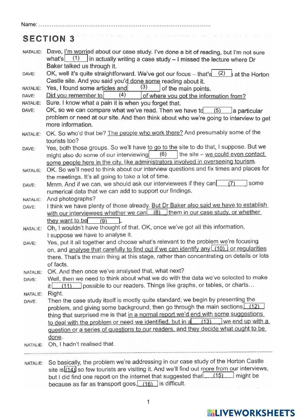 C12 t7 s3 tourism case + gaps