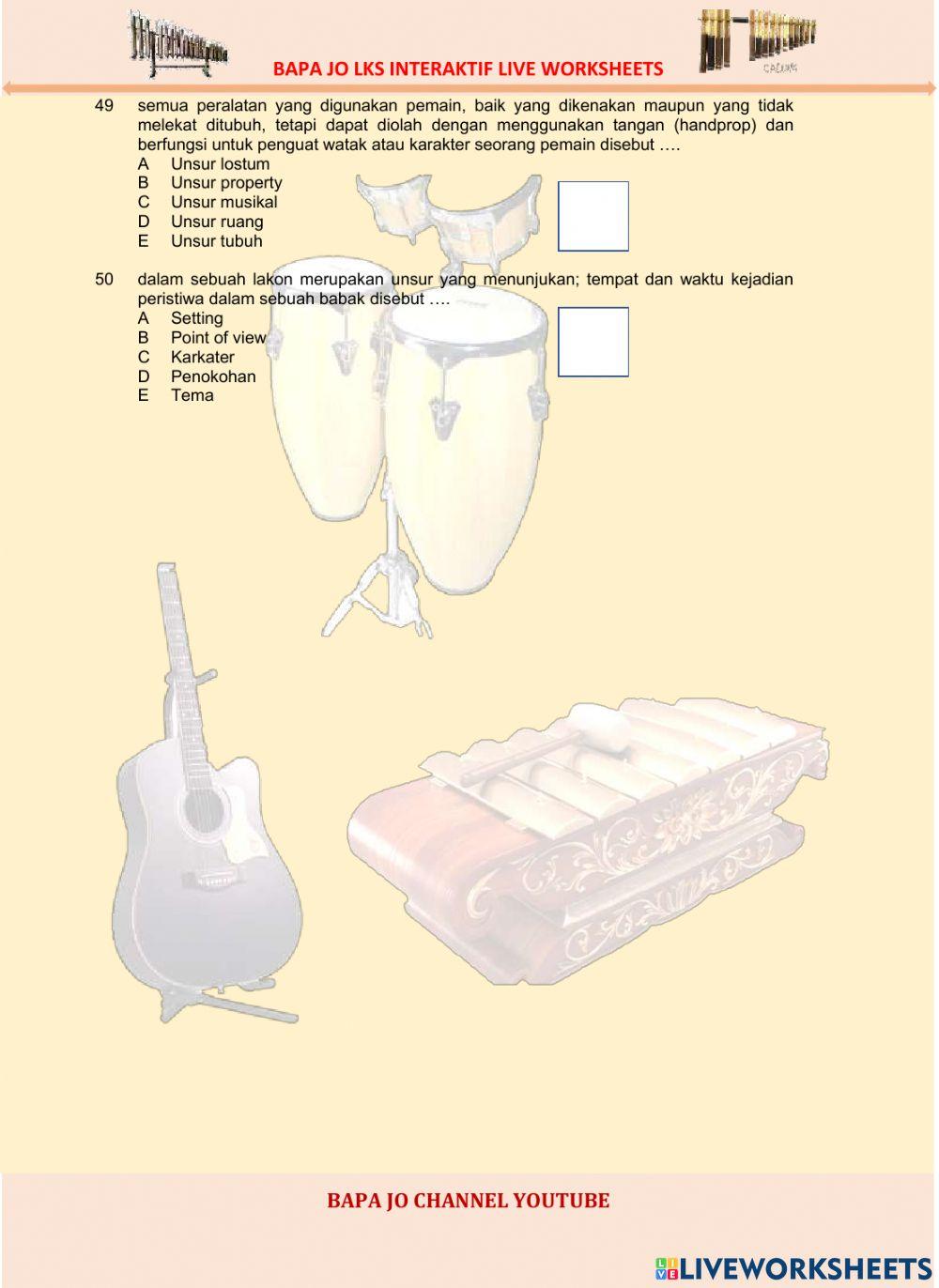 Pra pas ganjil seni budaya x