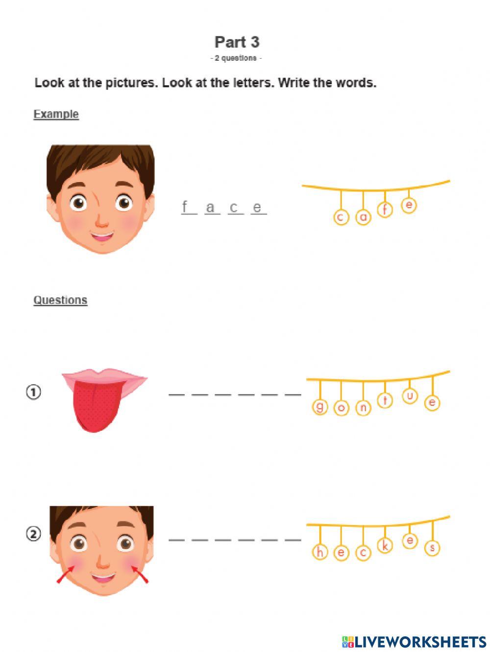 Reading and writing test
