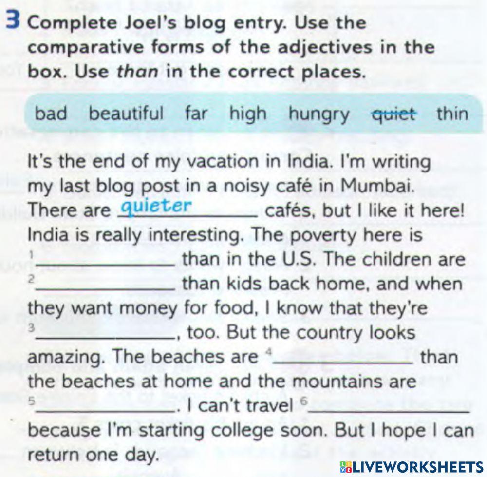 Comparative Adjectives