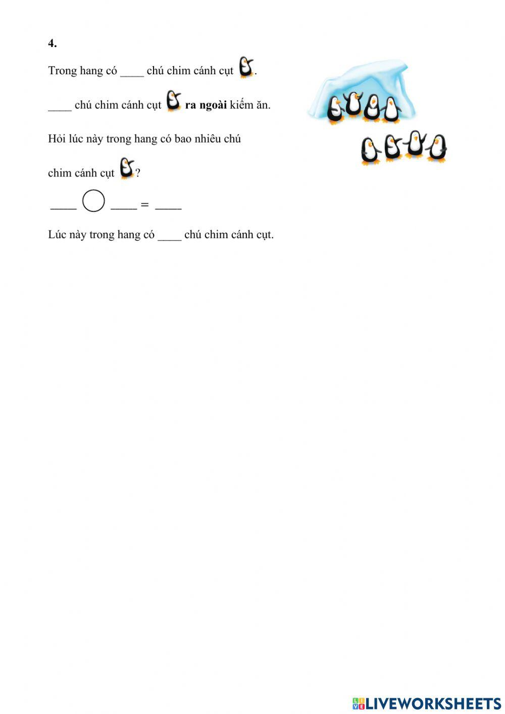 Giải bài toán trừ