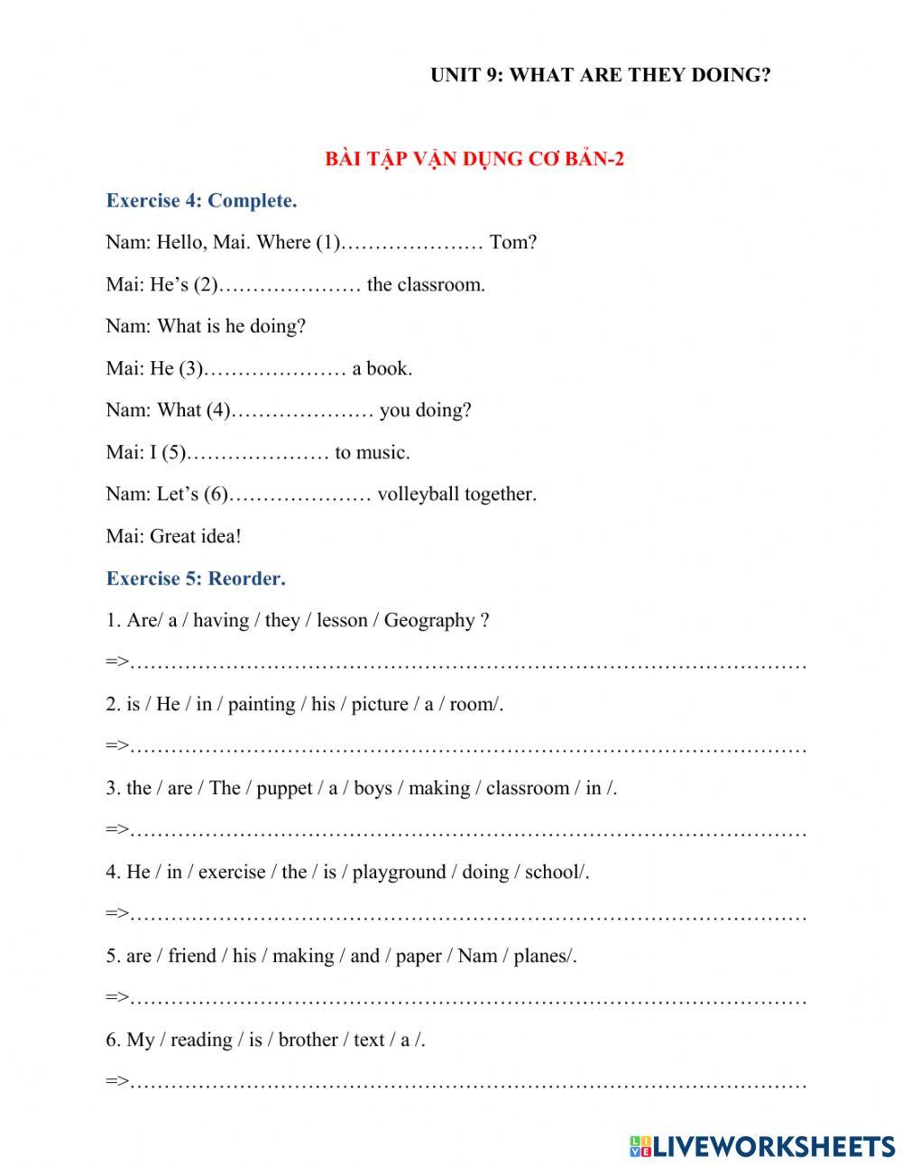 Unit 8 bài tập cơ bản-2