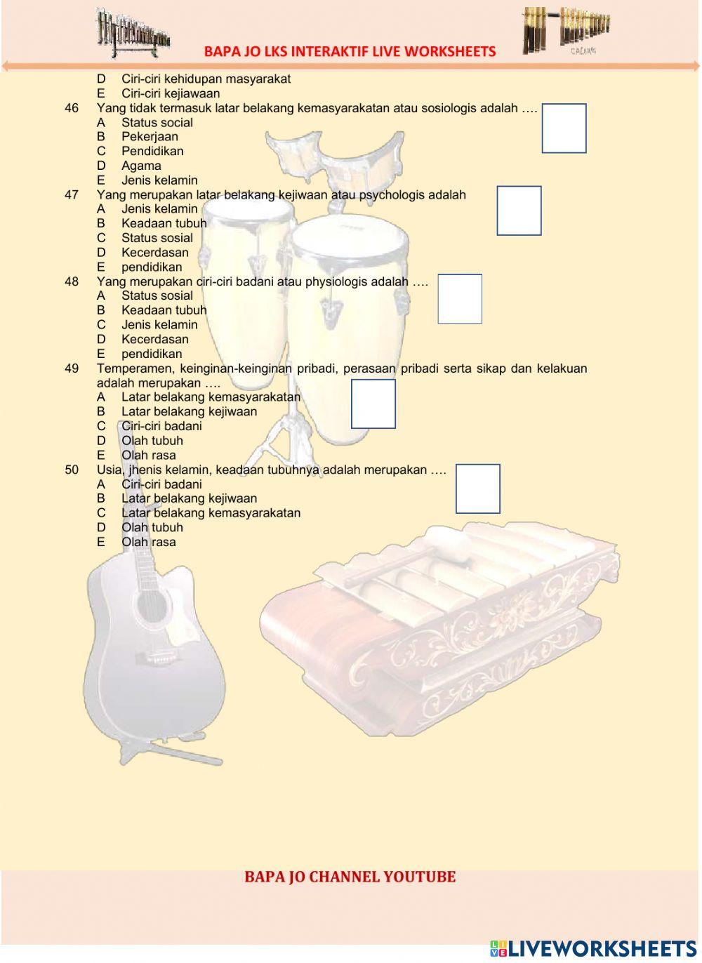 Pra pas ganjil seni budaya xi