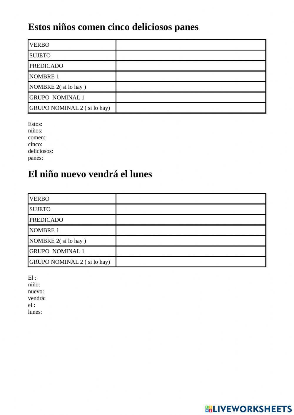 Analisis sintáctico y morfologico 2