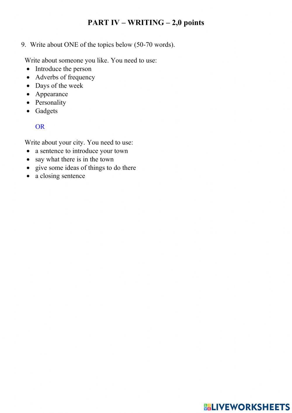 Pre-Teens 1 - Final Test A