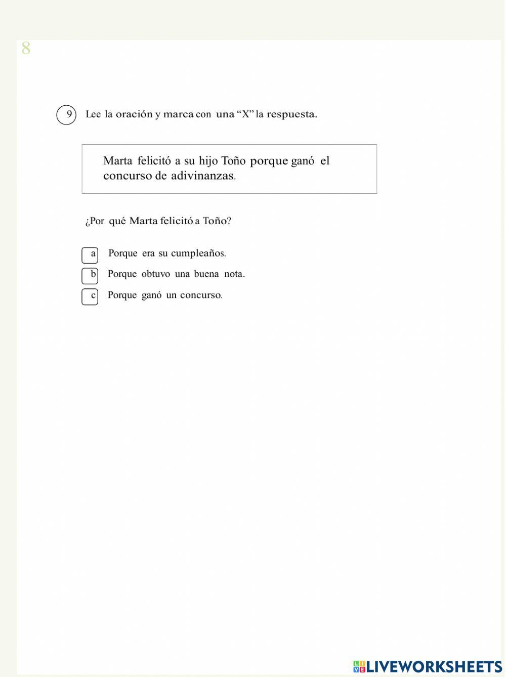 Evaluación de comunicación