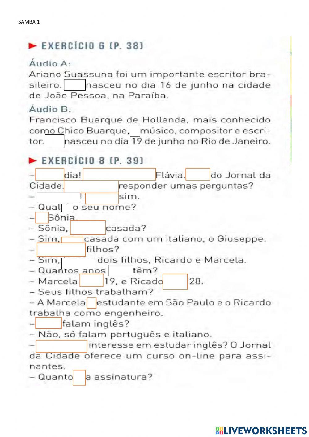 38 - Pronomes pessoais - verbos em presente ser - ter - poder