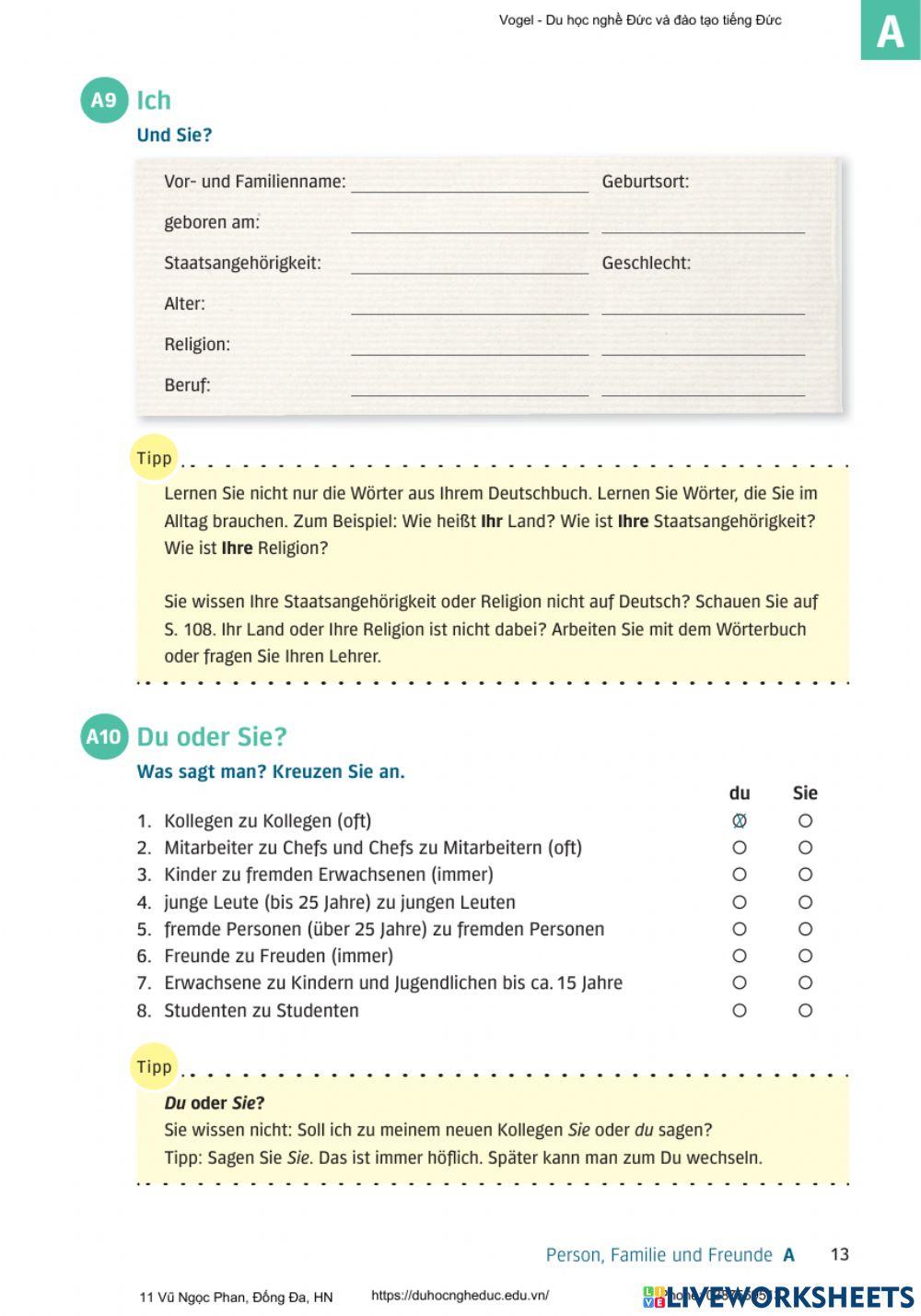 Person, Familien und Freunde