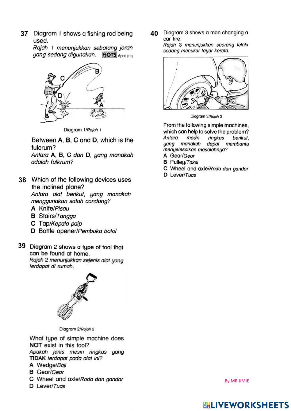 Kuiz sains akhir tahun - tahun 4 dlp