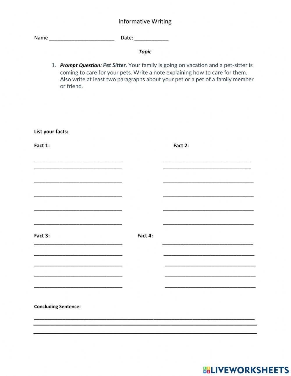 English Informative Writing