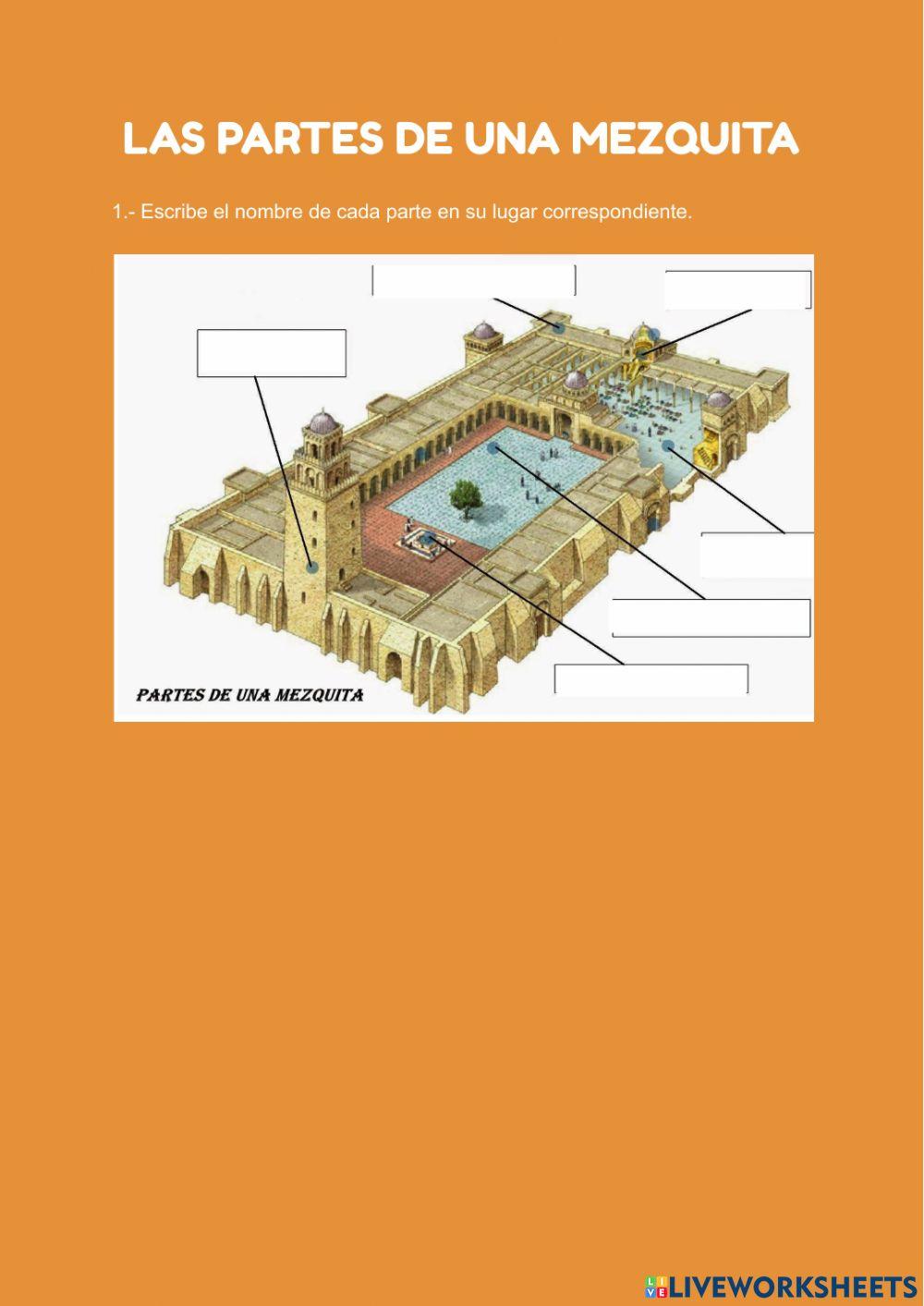 Partes de la mezquita