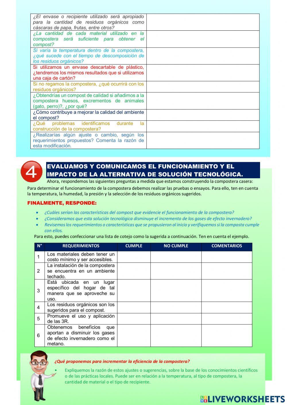 Diseñamos y elaboramos una compostera casera como una alternativa de solución