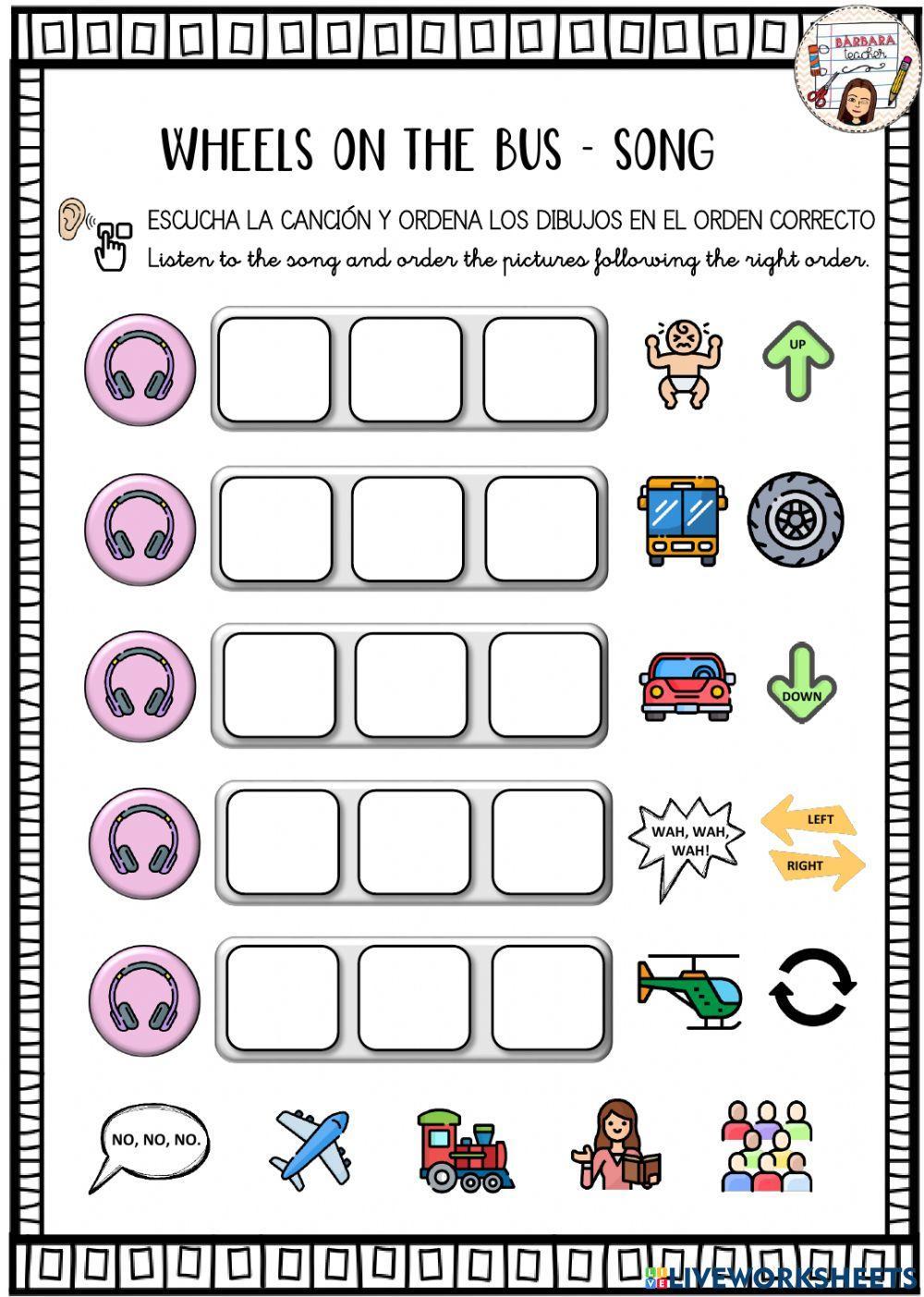 Wheels on the bus ordering