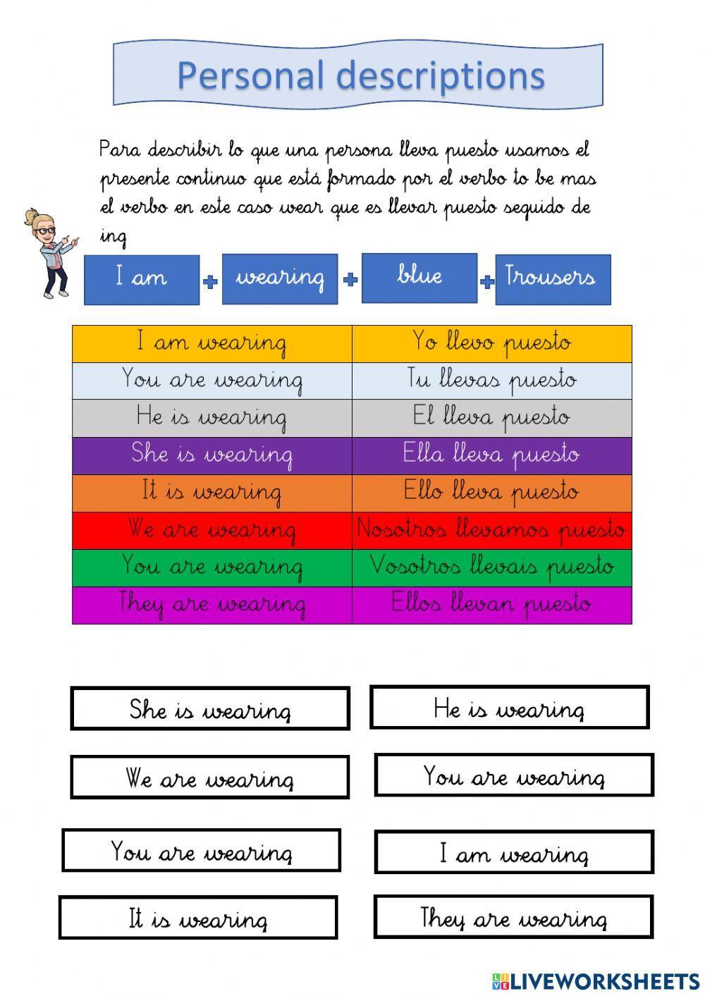 I am wearing afirmativa