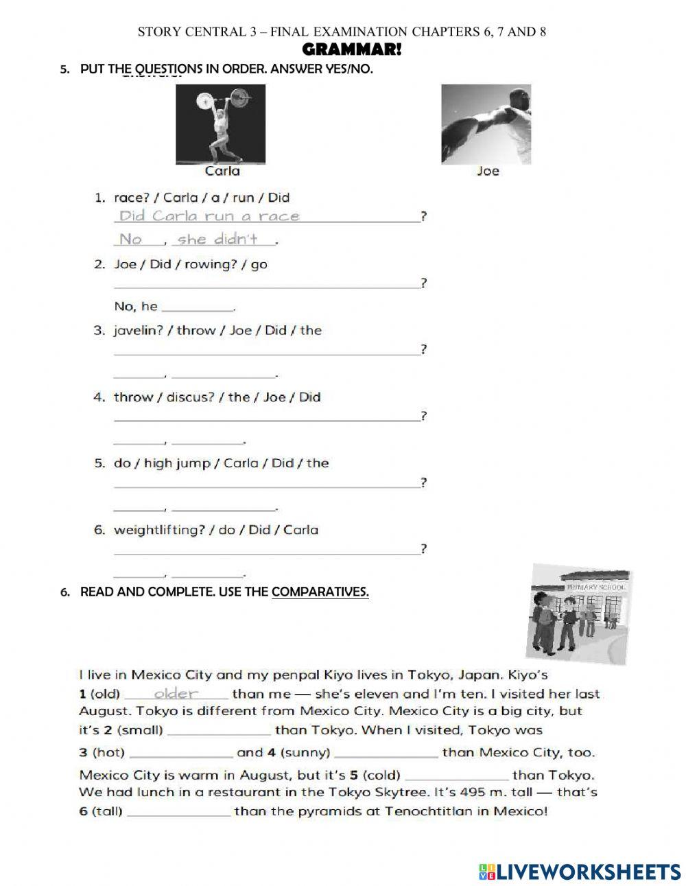 Story central 3 ch 6, 7 and 8