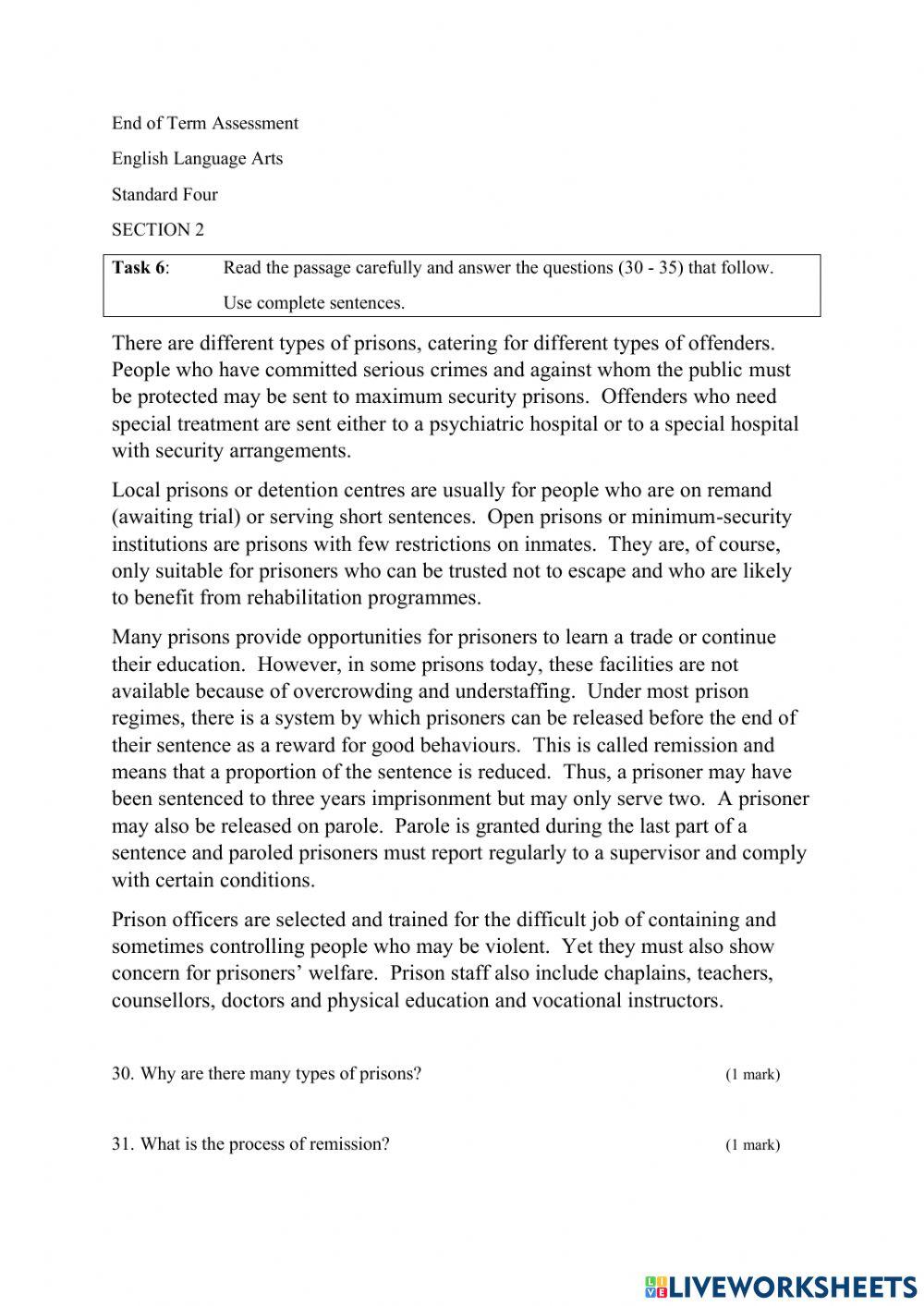 Grammar Assessment - Part 2