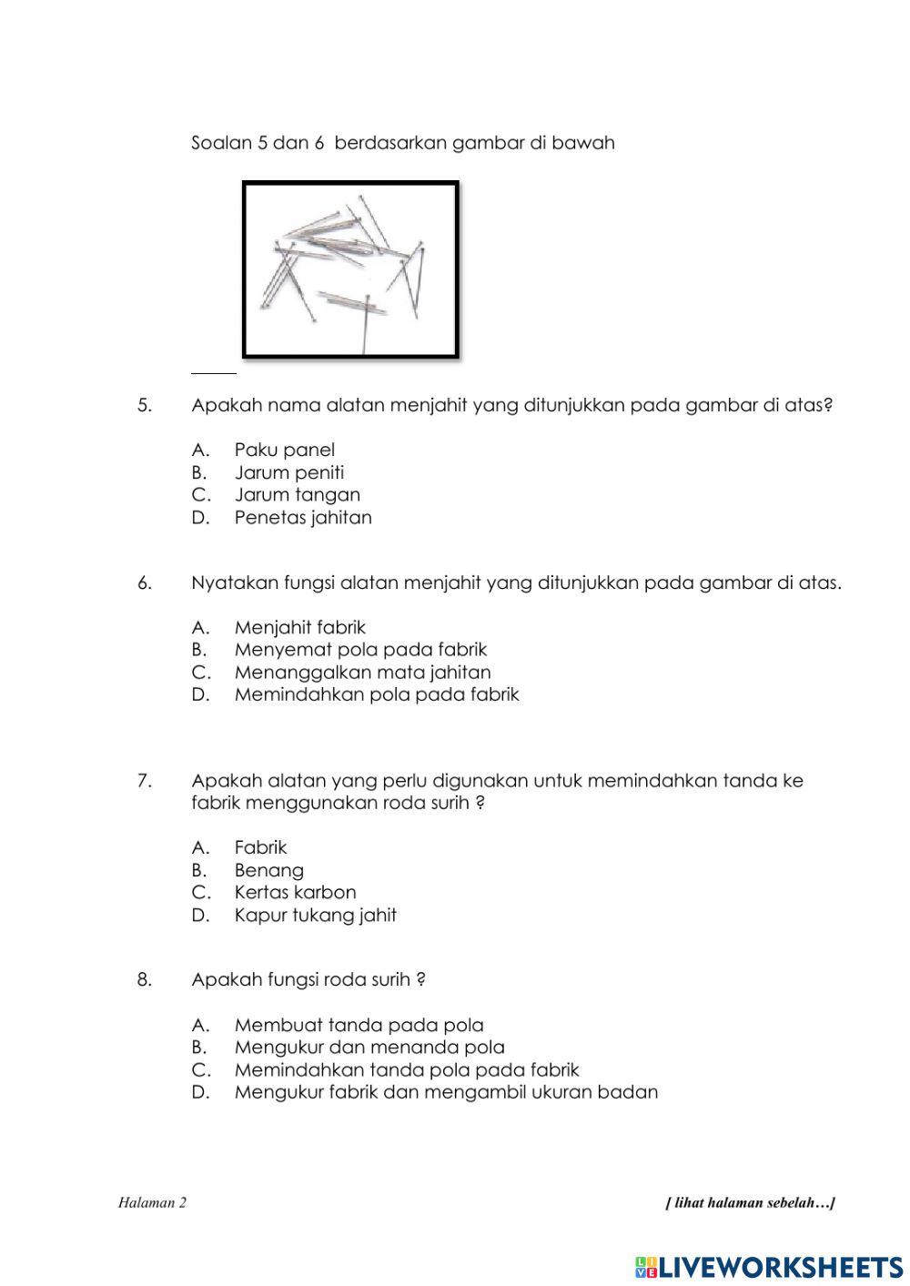 Penilaian sumatif rbt tahun 5