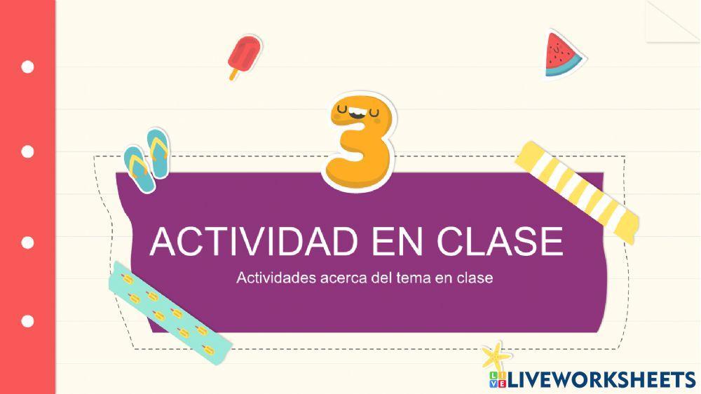 Actividad de clase Tercero
