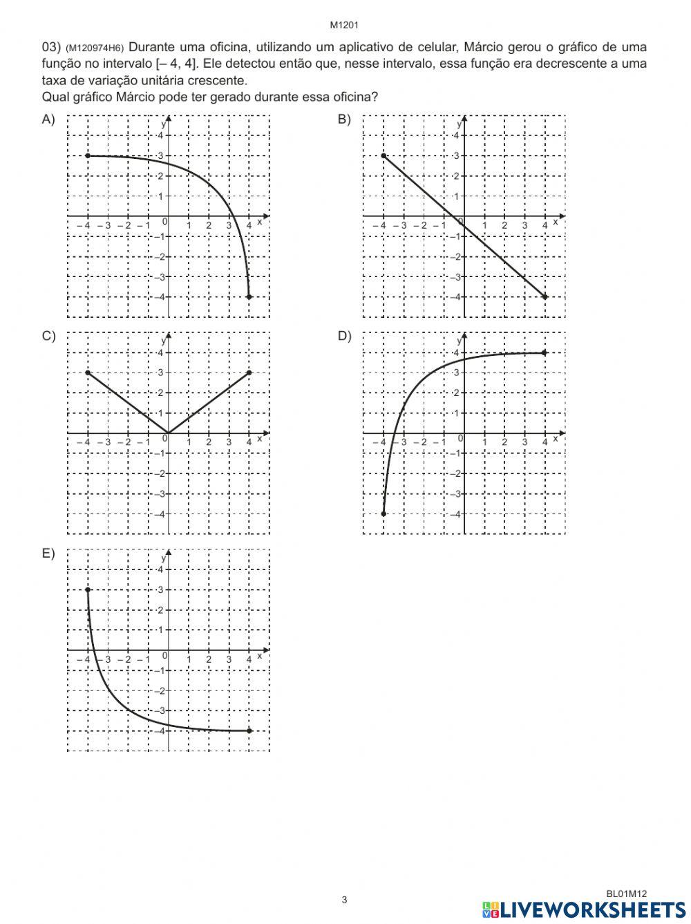 Revisão matemática