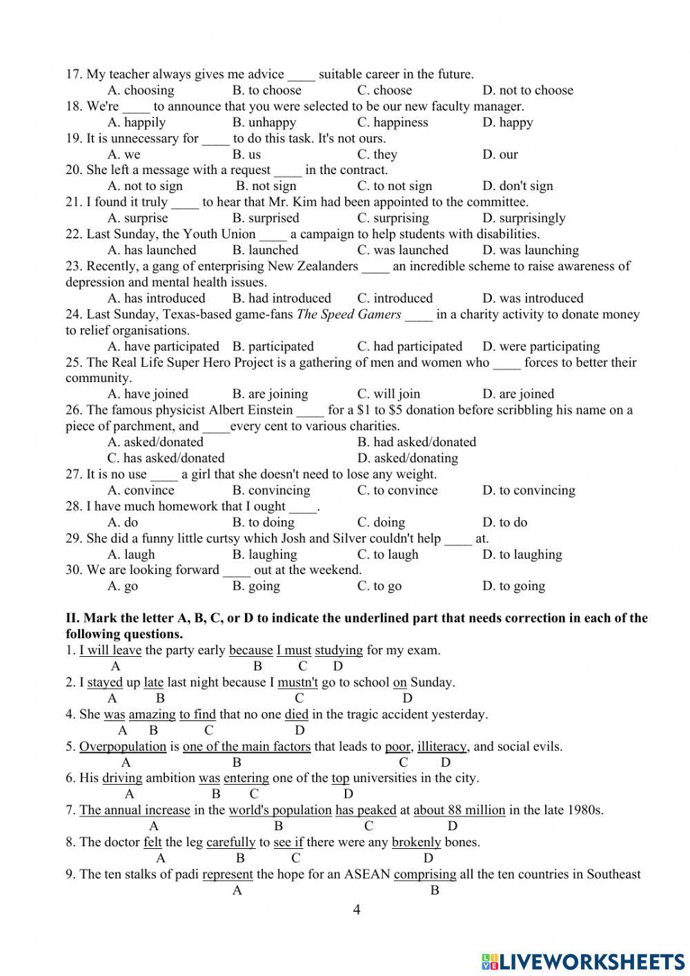 Ôn tập thi HK1 - ANH 11 - P1