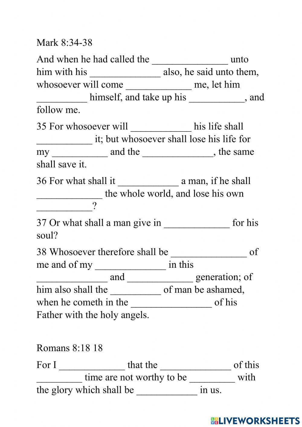 Mark 8 34 38 Sherline Moss Live Worksheets mark-8-34-38-sherline-moss-live-worksheets