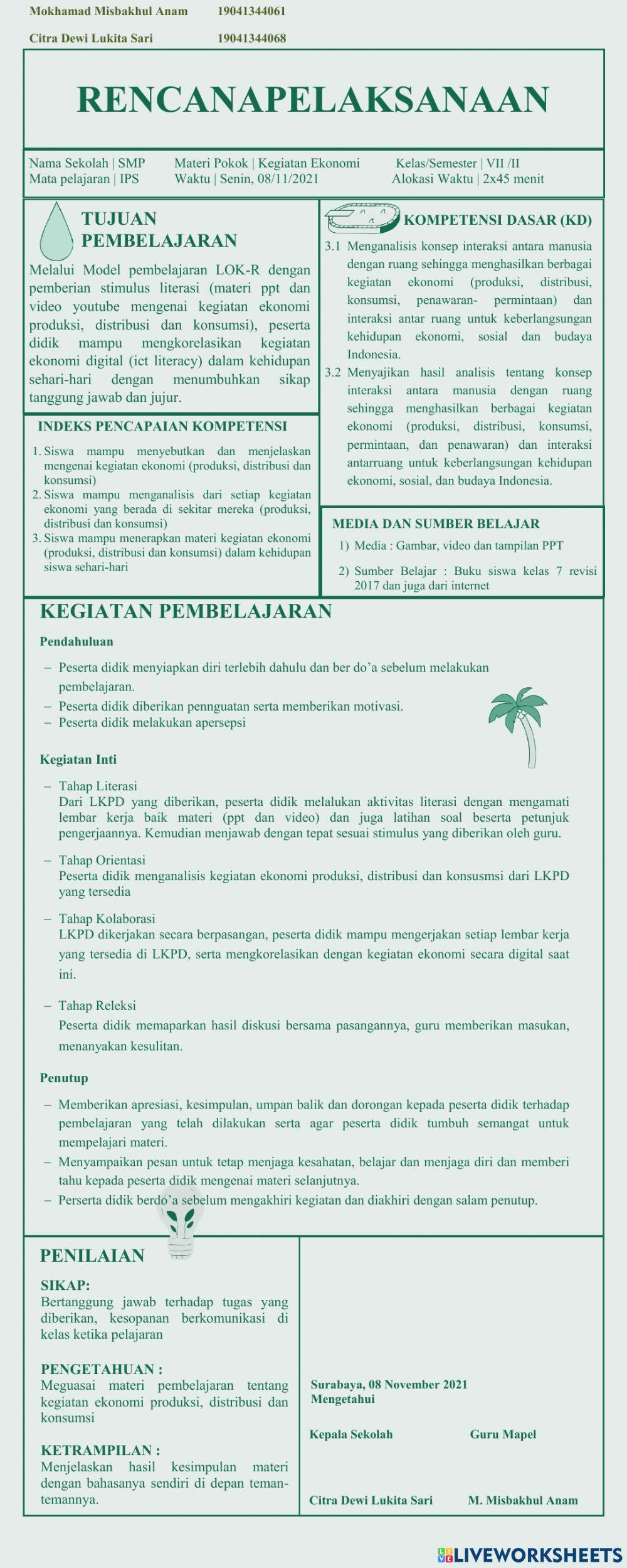 Lembar Kerja Peserta Didik (LKPD)