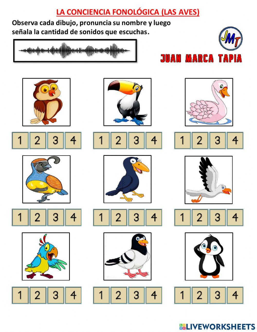 La Conciencia Fonológica. (Las Aves)