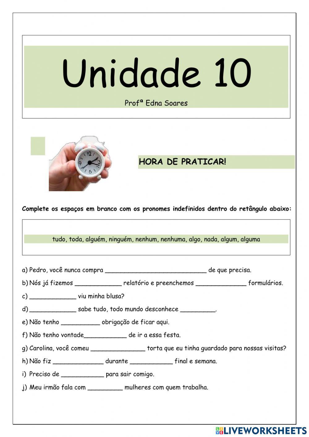 Pronomes indefinidos